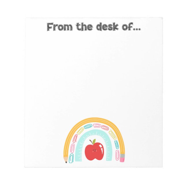 Bloc-notes sur le thème de l'école (Devant)