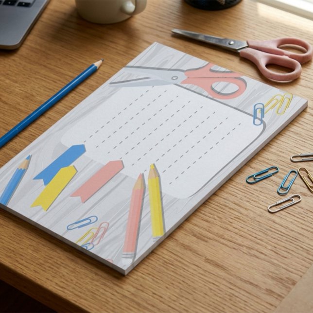 Bloc-notes sur les fournitures scolaires - Papier  (Créateur téléchargé)