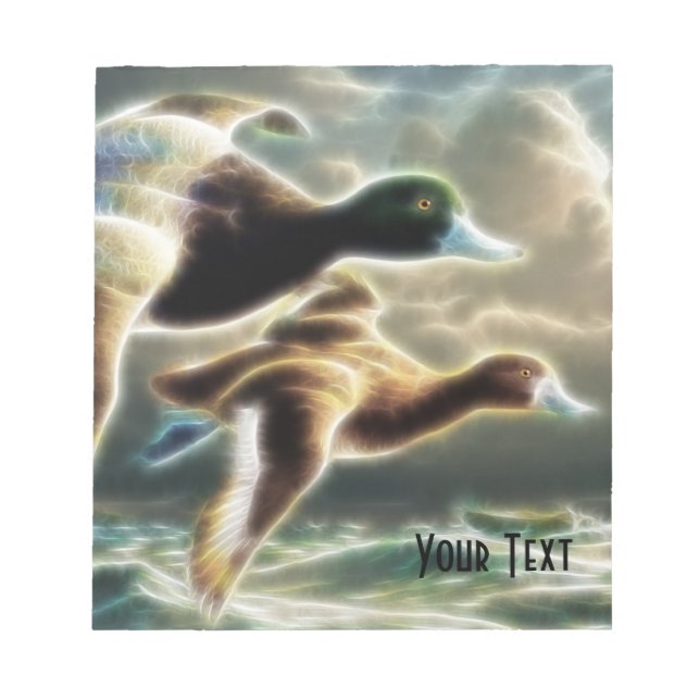 Bloc-notes Surreal Flying Mallard Ducks (Devant)