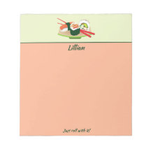 Bloc-notes sushi personnalisé