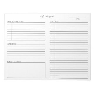 Bloc-notes TDA