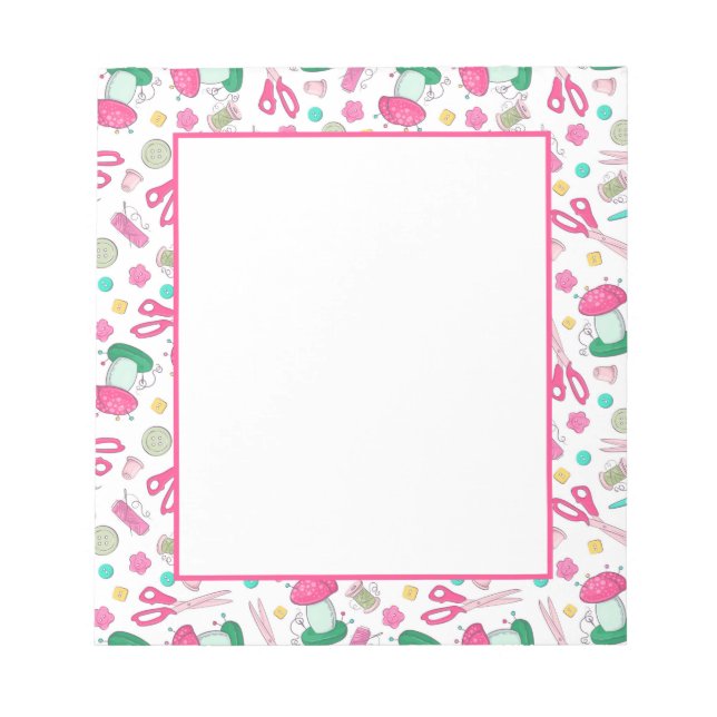 Bloc-notes temps de couture (Devant)