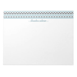 Bloc-notes tendance Chevron Motif personnalisé (bl