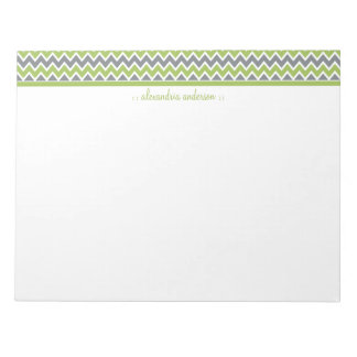 Bloc-notes tendance Chevron Motif personnalisé (po
