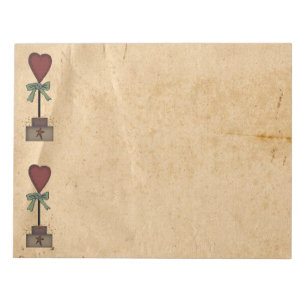 Bloc-notes Topiaire à Cœur Primitif