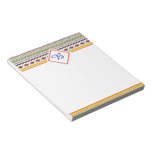 Bloc-notes tribal lumineux de printemps