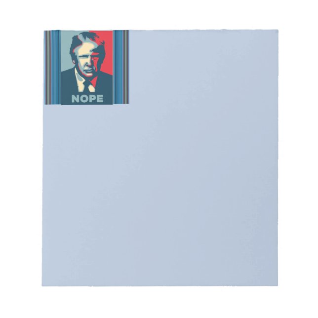 Bloc-notes Trump Nope (Devant)