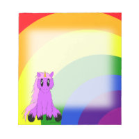 Bloc-notes Unicorne (rose)