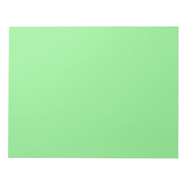 Bloc-notes vert clair frais pour les notes quotidi (Devant)