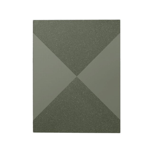 Bloc-notes vert mousse diamant fractionné - person (Tourné)