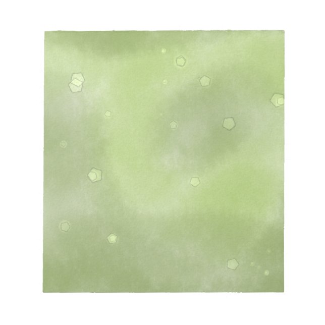 Bloc-notes vert tacheté (Devant)