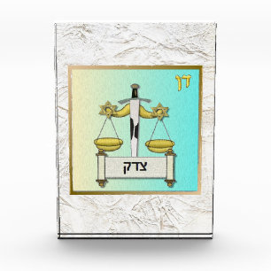 Bloc Photo 12 Tribus d'Israël Dan Art bloc acrylique