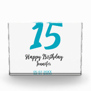 Bloc Photo 15e anniversaire quiencenera ajouter date année te
