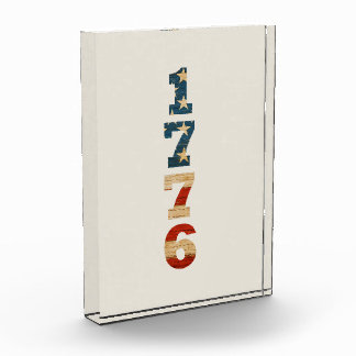 Bloc Photo 1776 Patriotic American Flag