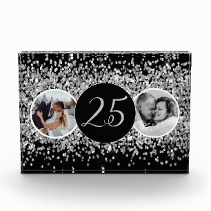 Bloc Photo 2 Photo Anniversaire du Mariage Argent