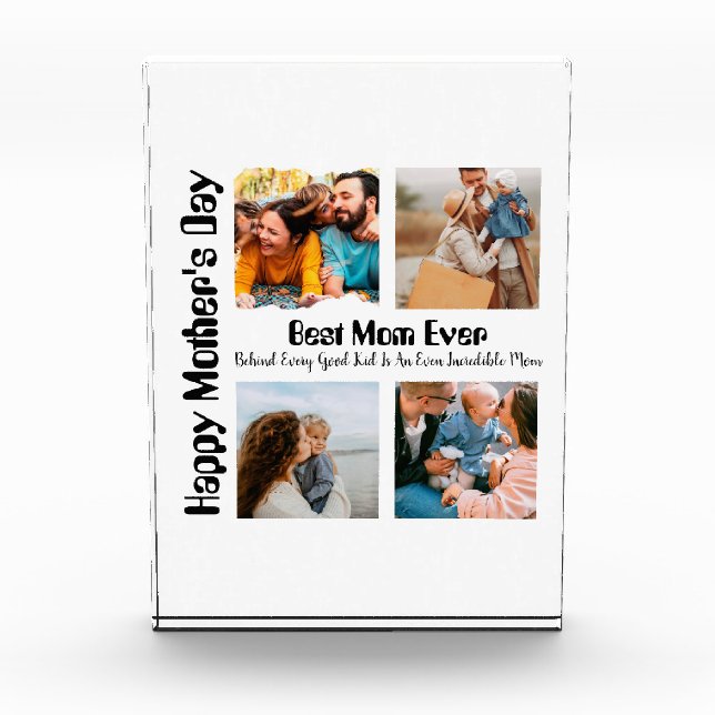 Bloc Photo 4 Collage photo Meilleure maman jamais (Devant)