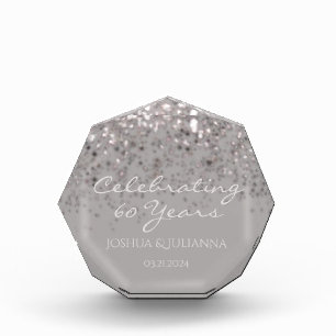 Bloc Photo 60e anniversaire de diamant personnalisé Gardien