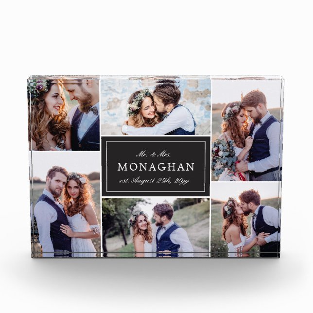 Bloc Photo 6 noir du collage | de photo (Devant)