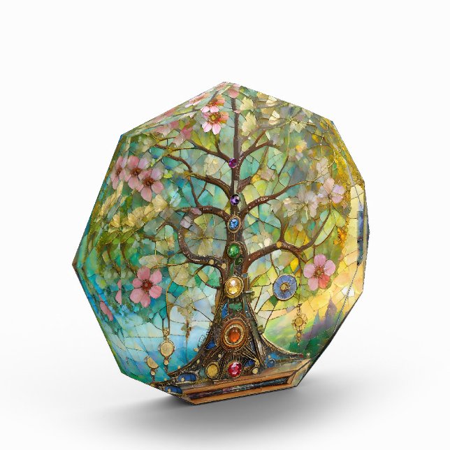 Bloc Photo 7 Chakra Fleurissant Arbre De Vie (Gauche)