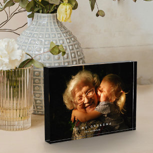 Bloc Photo À ma grand-mère personnalisée