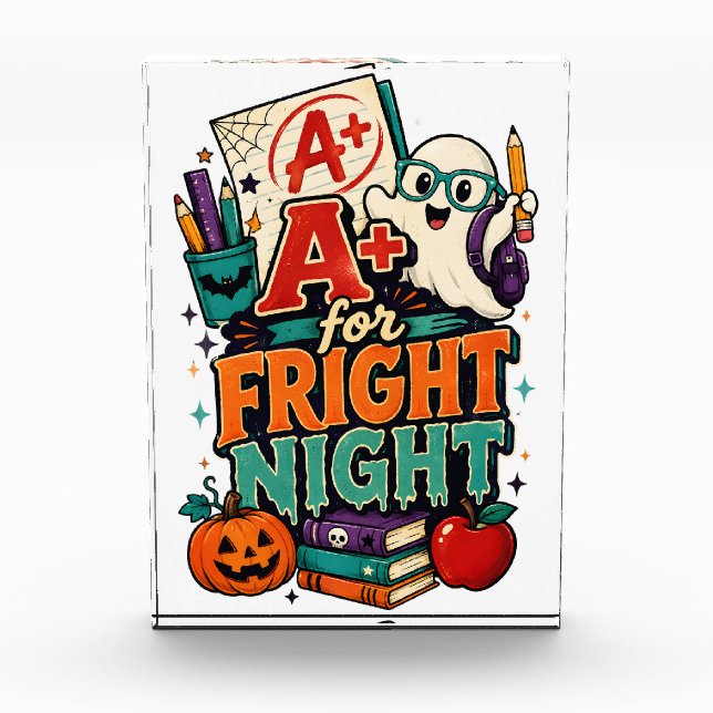 Bloc Photo A+ pour Fright Night – École effrayante Halloween  (Devant)