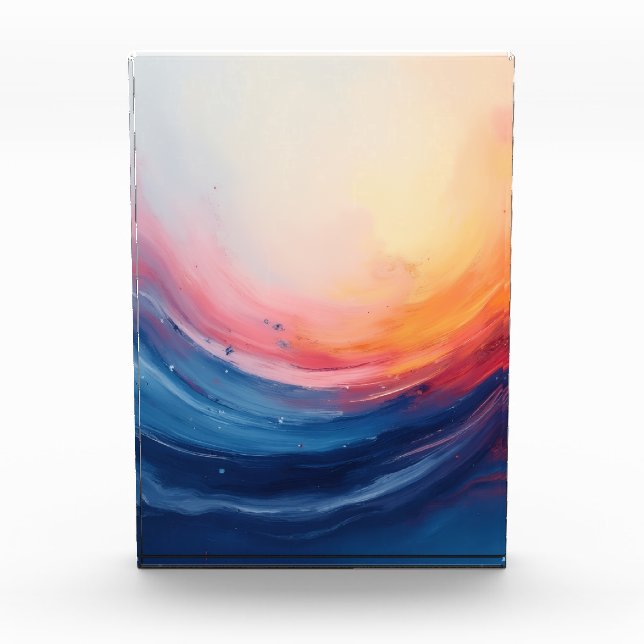 Bloc Photo Abstract Swirl of Warmth and Depth (Devant)