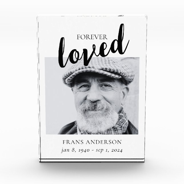 Bloc Photo Affiche de bienvenue funéraire du panneau commémor (Devant)