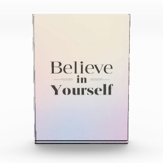 Bloc Photo Affiche de motivation minimaliste : Croyez en vous