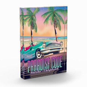 Bloc Photo Affiche de voyage de Paradise Cove,Malibu,Californ
