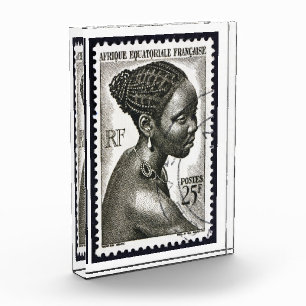 Bloc Photo Afrique art voyage Français "timbre postal"