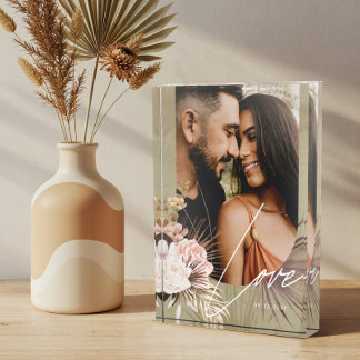 Bloc Photo Aimer Script Boho Aquarelle Floral Keepsaké Arch