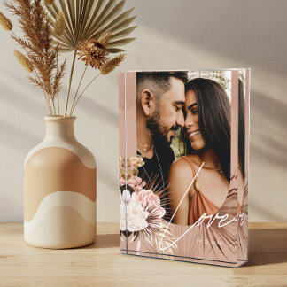 Bloc Photo Aimer Script Boho Aquarelle Floral Keepsaké Arch