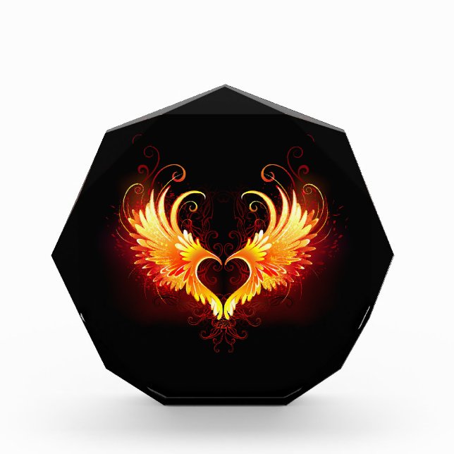Bloc Photo Angel Fire Heart with Wings (Devant)