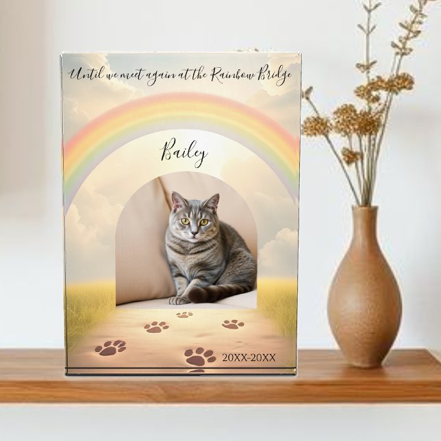 Bloc Photo Animal de compagnie Rainbow Bridge-Custom (Rainbow Bridge-Custom Pet Plaque )