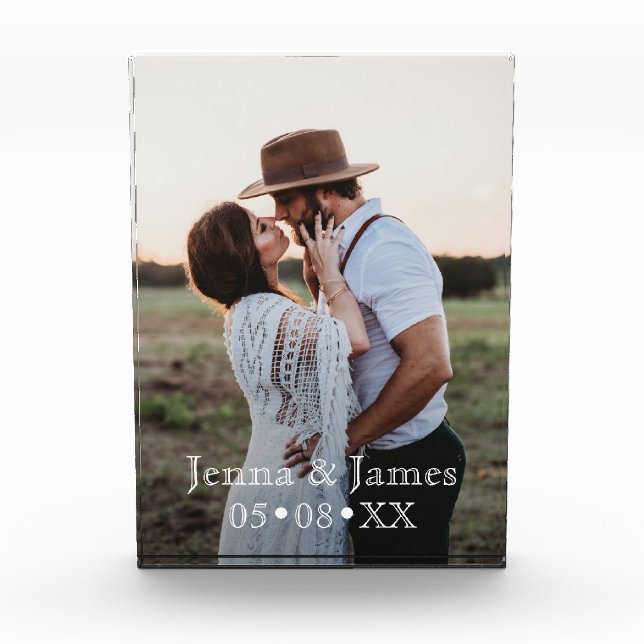 Bloc Photo Anniversaire de mariage personnalisé Rendre unique (Devant)