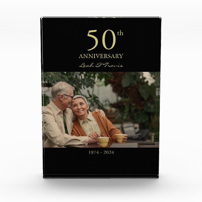 Bloc Photo Anniversaire personnalisé mariage photo moderne (Devant)