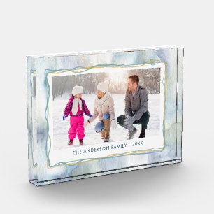 Bloc Photo Aquarelle d'hiver   2 Noël photo