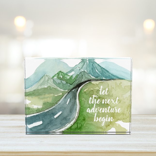 Bloc Photo Aquarelle Nature Commençons la prochaine aventure (Créateur téléchargé)