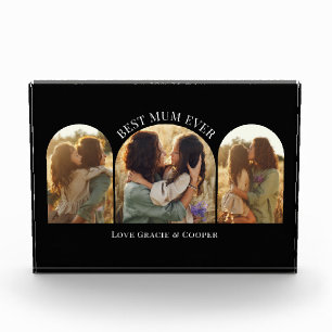 Bloc Photo Arche noire élégante multi photo meilleure maman