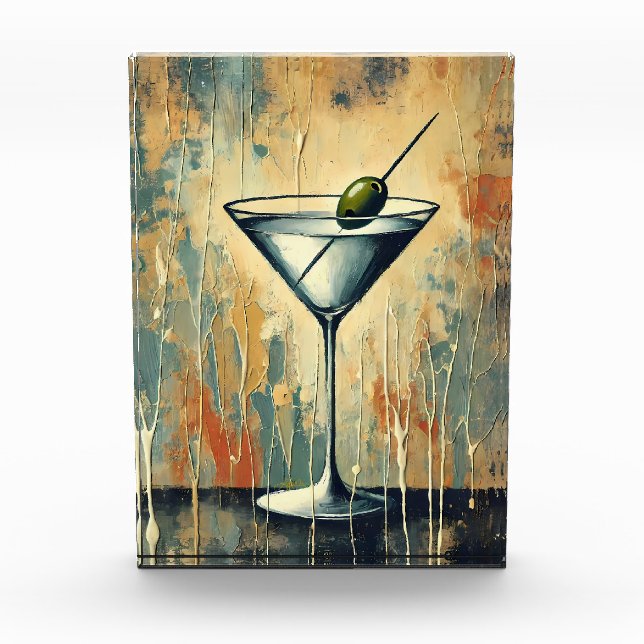 Bloc Photo Art de Martini en techniques mixtes du milieu du s (Devant)