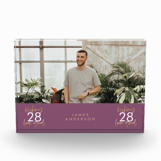 Bloc Photo Art moderne simple style élégant script phot (Devant)