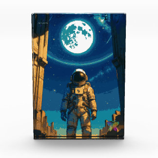 Bloc Photo Astronaute sous la porte céleste
