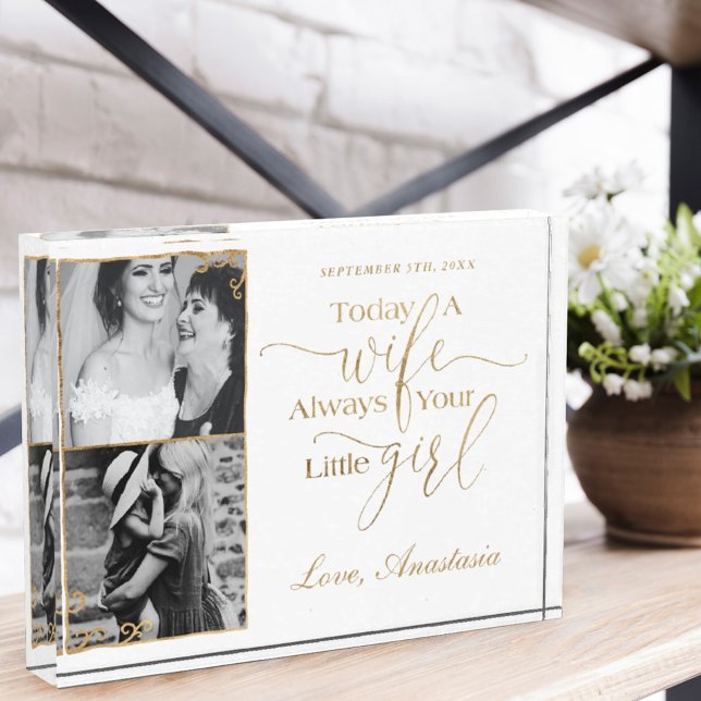 Bloc Photo Aujourd'hui une femme, toujours votre petite fille (Créateur téléchargé)