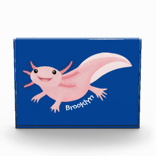 Bloc Photo axolotl rose pâle
