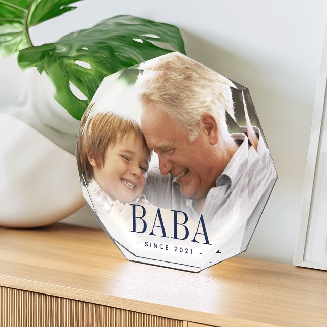 Bloc Photo Baba Grandpa Année de création (Créateur téléchargé)