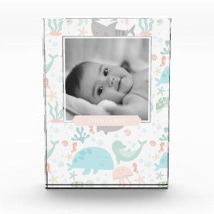Bloc Photo Baby Girl Under the Sea Photo Block
