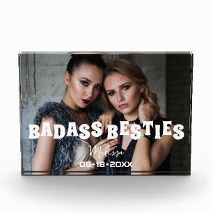 Bloc Photo Badass Besties Funny Bridesmaid Favoriser Cadeau