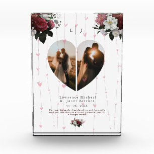 Bloc Photo Beau Coeur Blanc En Forme De Collage Photo Pour Co