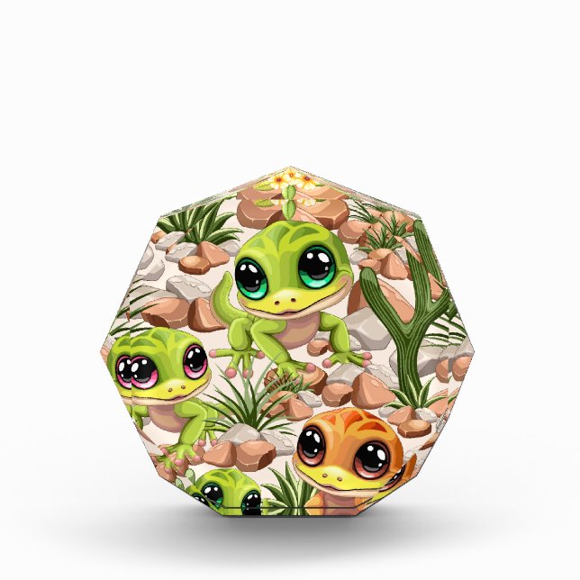 Bloc Photo Bébé Geckos jote personnages de dessin (Devant)