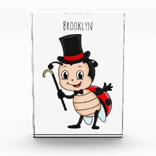 Bloc Photo Bébé mignon avec chapeau et dessin animé de cravat